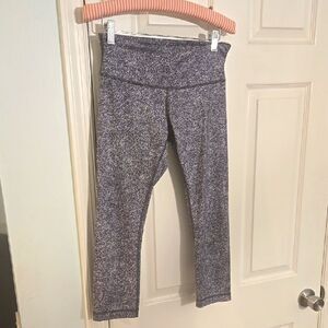 Lululemon Speckled Black and White Leggings